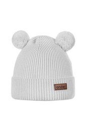 TEDDY kindermuts - 100% merinowol - grijs