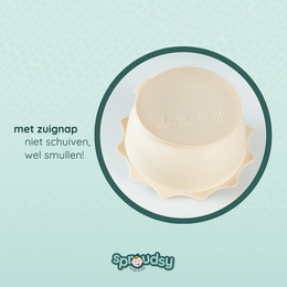 Baby bowl with suction cup – Clouds