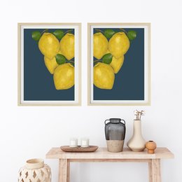 Par de limones de cartel