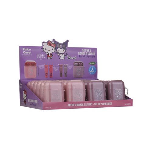 HEELLO KITTY & Friends lipstick set