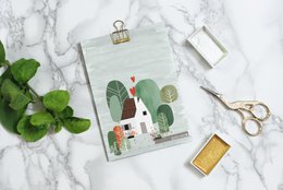 carte postale - 'maison heureuse'