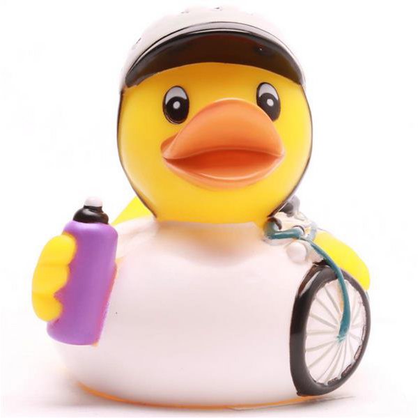 Rubber ducky cyclist - rubber duck