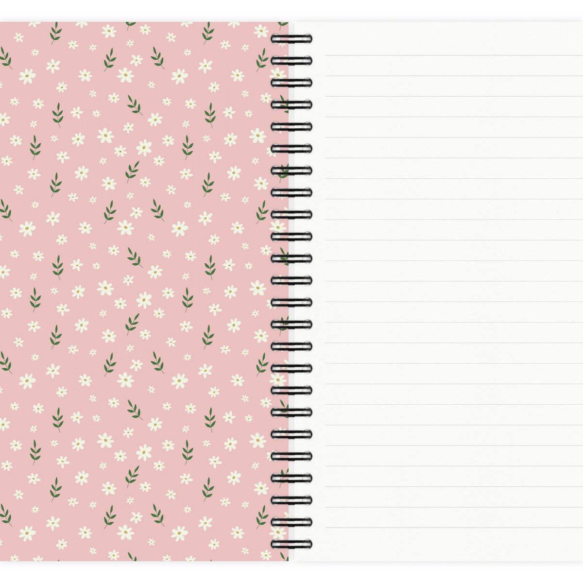 Notepad Boho Floral Pattern No. 3 A5