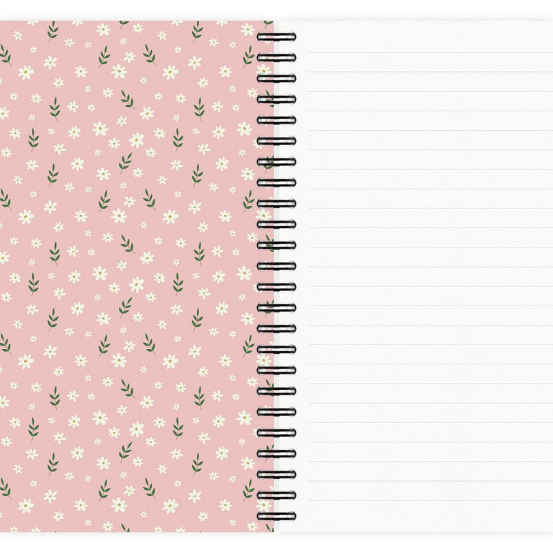 Notepad Boho Floral Pattern No. 3 A5