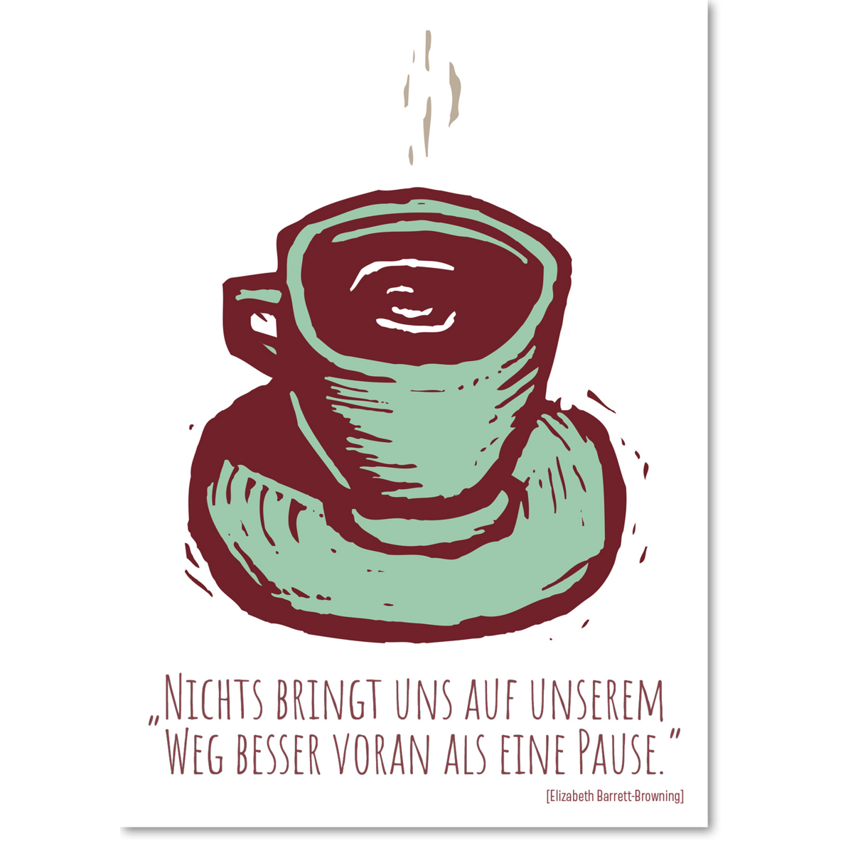 Postkarte „Pause“ 