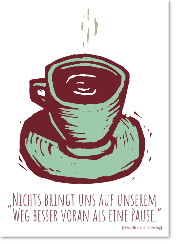 Postkarte „Pause“ 