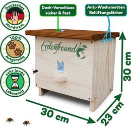 ERDENFREUND® humlebihus med voksmølklap