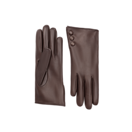 Céline | Leren handschoen met manchet met knopen
