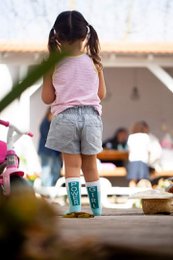 GIRL POWER BLAUWE SOKKEN voor kinderen
