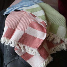 Asciugamano turco Trimita Patchwork (piastrella e verde e turchese) | Asciugamano Hammam | 100% cotone