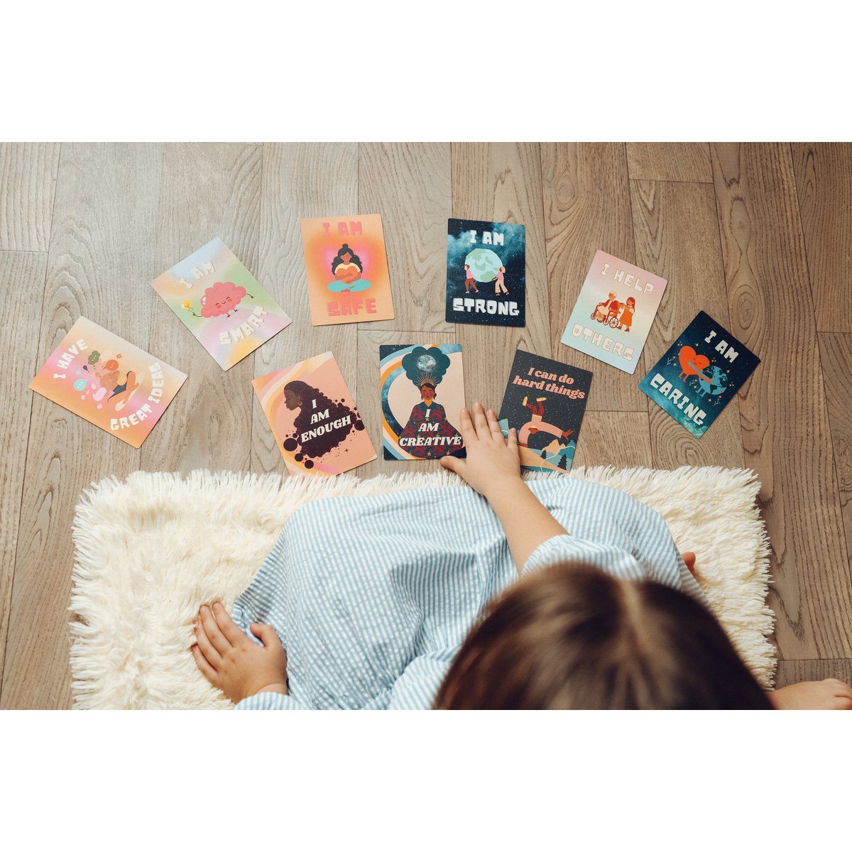 Positive Affirmationskarten für Kinder – Weihnachtsgeschenk