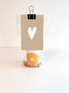 Gift bag candle - Heart camel