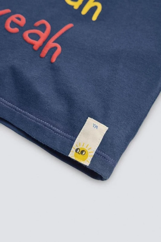 Conjunto Bebé Niño Camiseta y Pantalón Corto Azul Marino