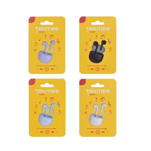TWS earphones with translucent case