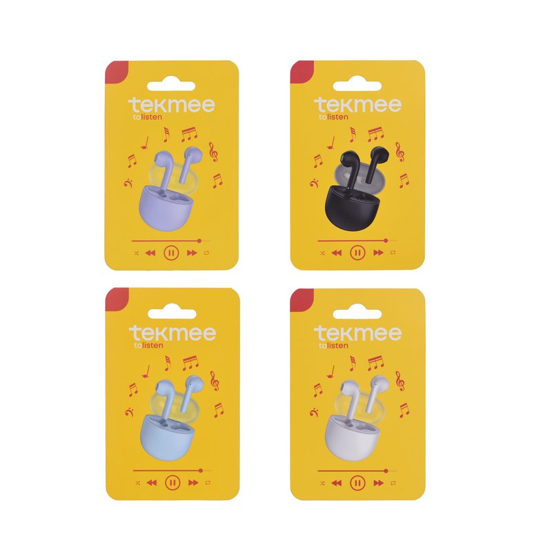 TWS earphones with translucent case