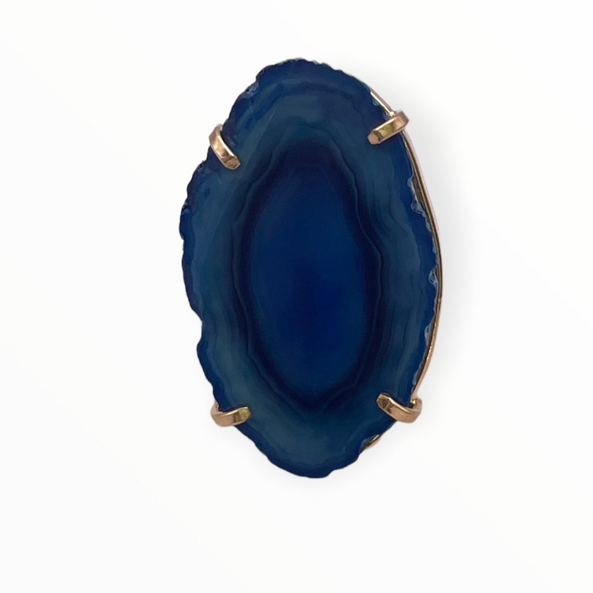 Ring Saudade blauer Achat