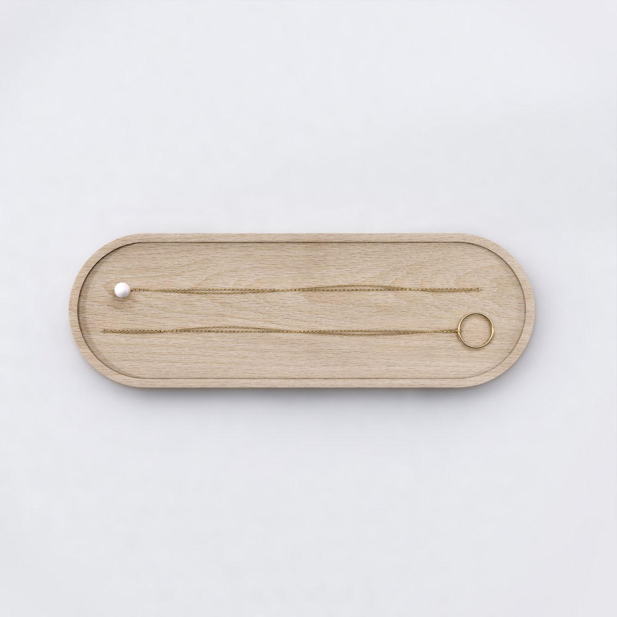 Vassoio organizer da scrivania in legno impilabile