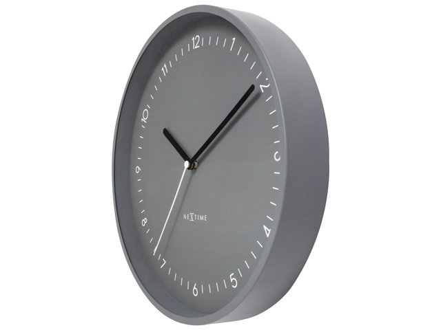 Zegar ścienny NeXtime Berlin 30 cm szary