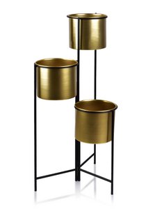 SWEN GOLD Flower stand h80x19.5cm, h60x19.5cm, h40x19.5cm