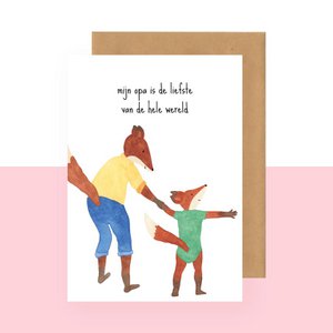 Postkarte – mein Großvater ist der süßeste Mensch der Welt