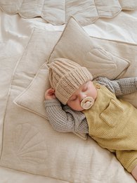 Linen shell child cover set "Sand"