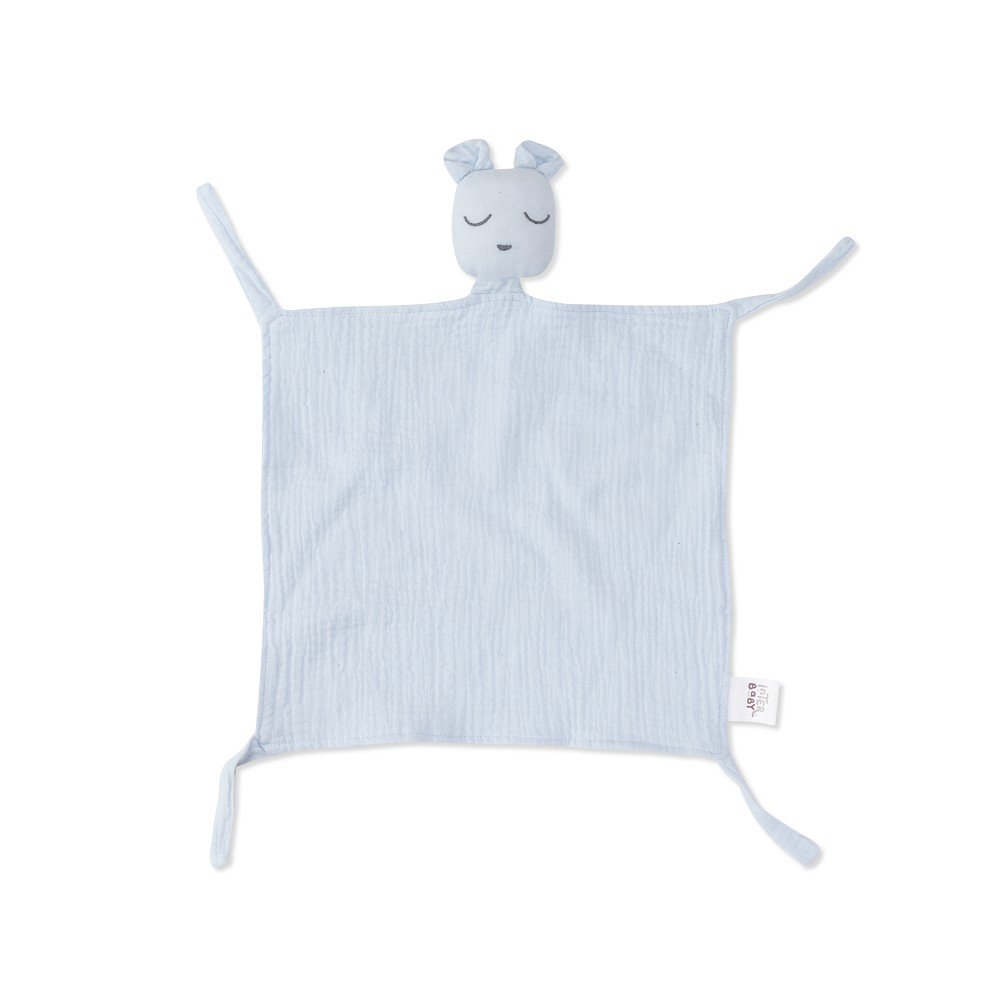 SET DOUDOU + BANDANA + Bijtring - MOD. OSO - BLAUW/GRIJS