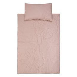 Bettwäsche-Set Bloom aus Leinen "Puderrosa" Große Größe