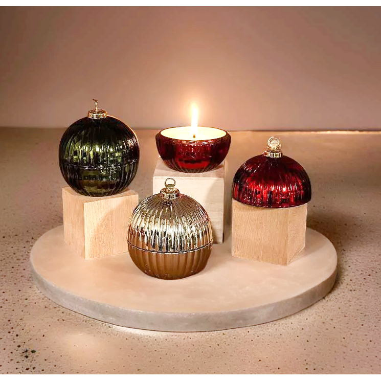 Christmas Ball Candle Small