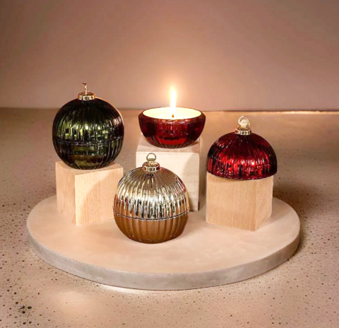Christmas Ball Candle Small