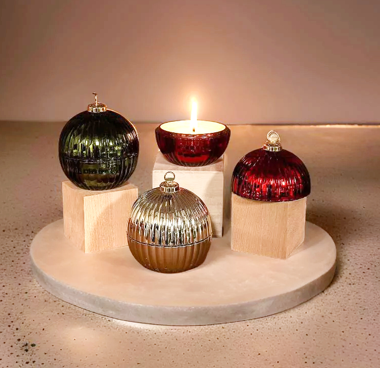 Christmas Ball Candle Small