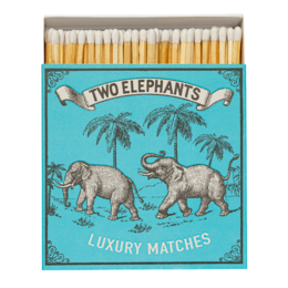 Luxury Matchbox Two Elephants