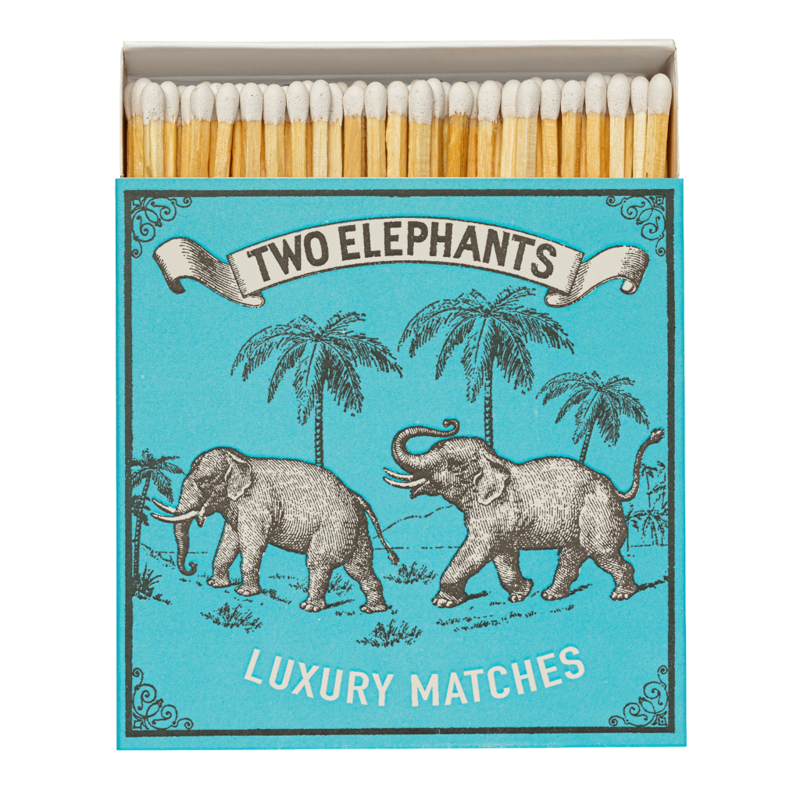 Luxury Matchbox Two Elephants