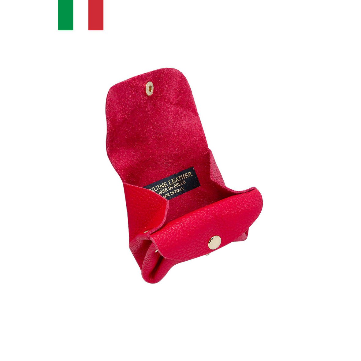 Porte-monnaie en cuir de vachette Fabriqué en Italie ITP118