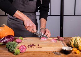 Knife - Bunka Petty with bamboo Saya and bamboo box - 135 mm blade
