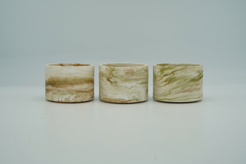 Lille tom krukke - Marble-Look