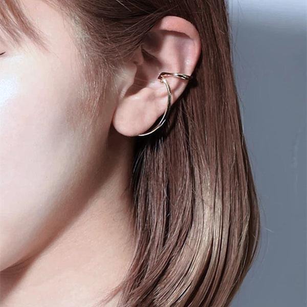 Einzigartiger Ear Cuff aus der Silver Line – einteilig