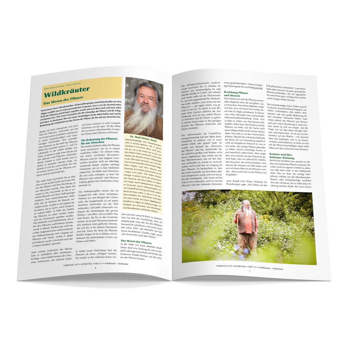 Magazine pour enfants Waldorf - CURTAIN ON Numéro 131 Herbes sauvages, herbes médicinales