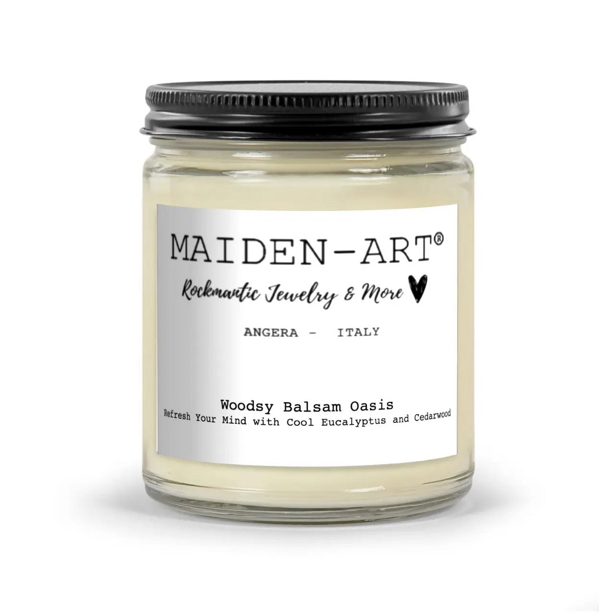 Woodsy Balsam Oasis - Bougie pour la pleine conscience et la méditation - Bougie d'aromathérapie