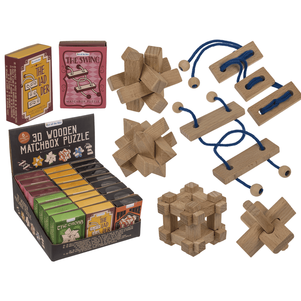 3D Wooden match box puzzle,