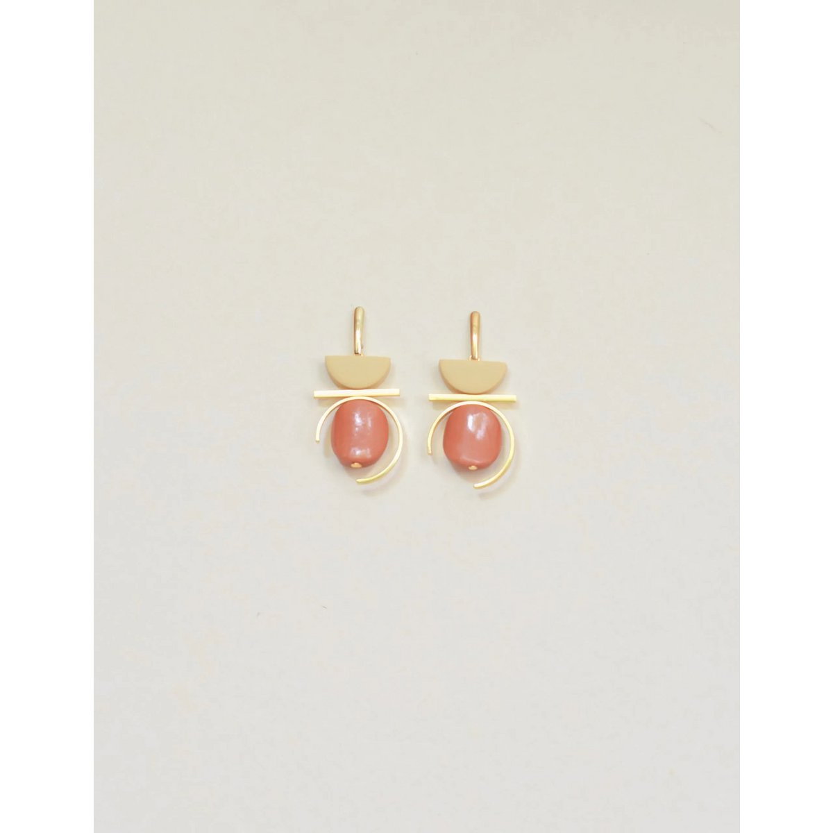 Kontrast in Creme und Mandarine