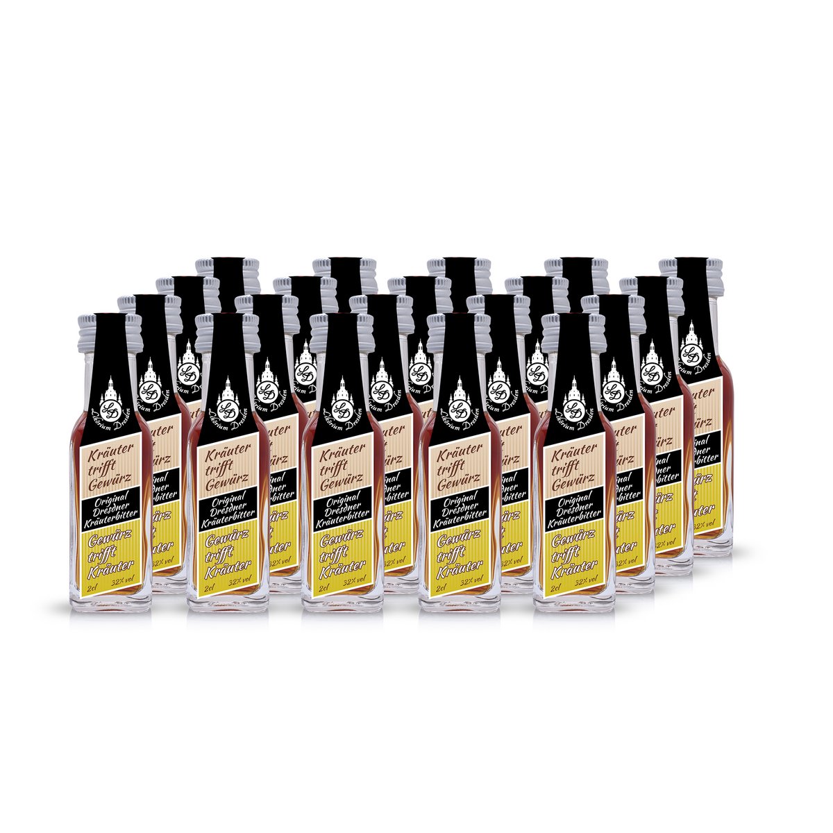Amargo de hierbas original de Dresde 20x 2cl mini