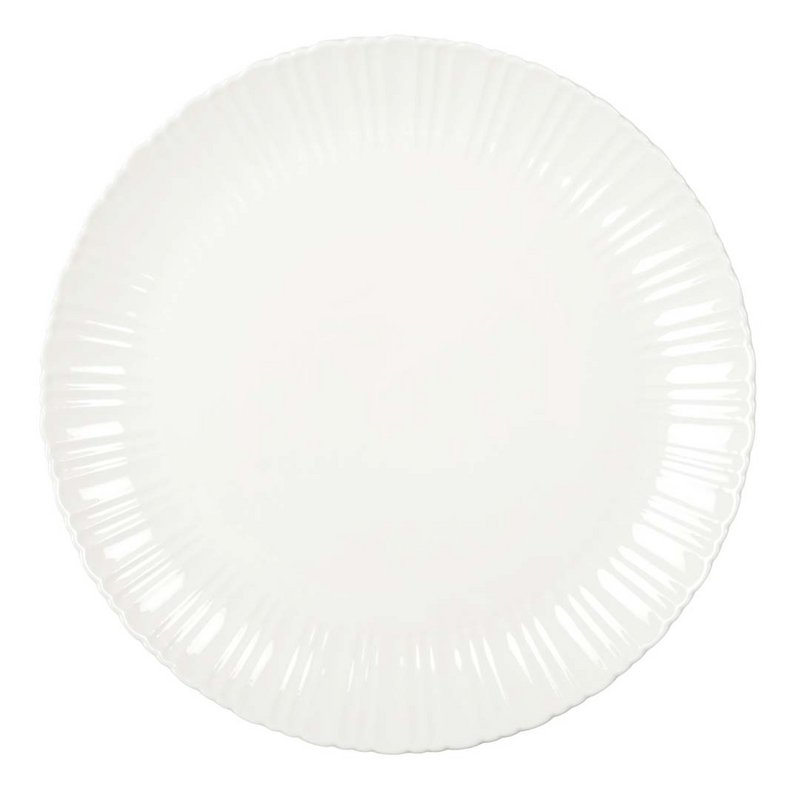 Flora White Presentation Plate 31.8x31.8x2.7cm