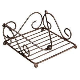 Napkin holder - antique brown 18cm