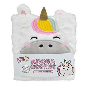 Adoracorns Einhorn-Plüsch-Notizbuch