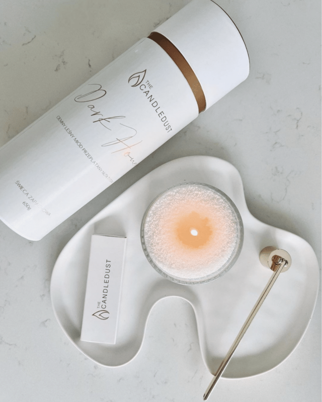 Powder/ Sand/ Pearl Candle Gift Tube – Dark Honey Scented  – 650g – Ready-to-Use Boutique Premium Candle