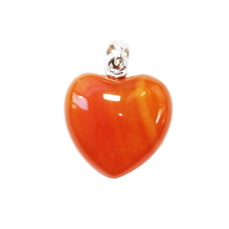Ciondolo in corniola - Cuore piccolo