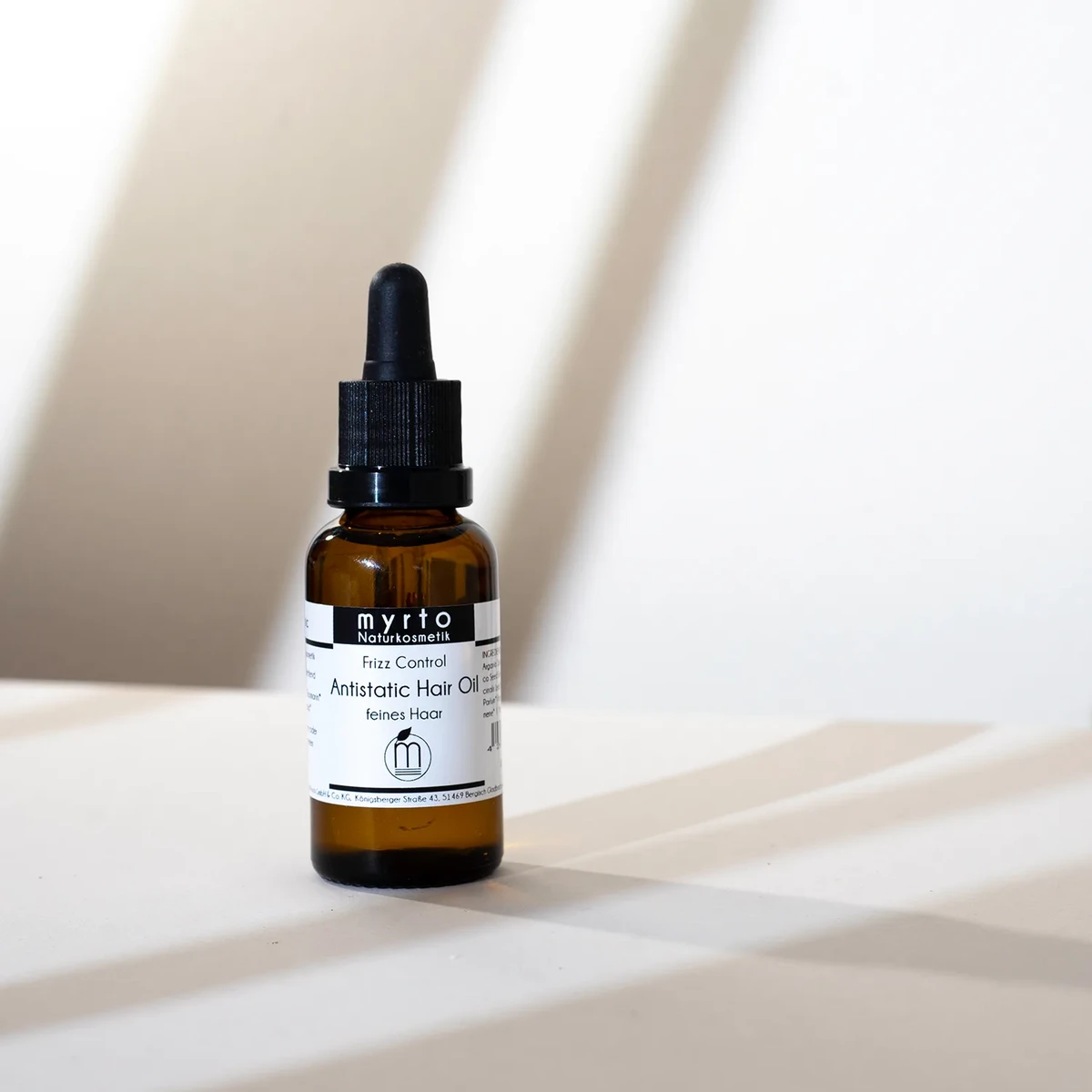 myrto Bio Antistatic Hair Oil - anti-frizz hair oil for fine hair