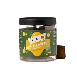 Champagne juletrøfler gavekrukke 130g | Mousserende feriechokolade