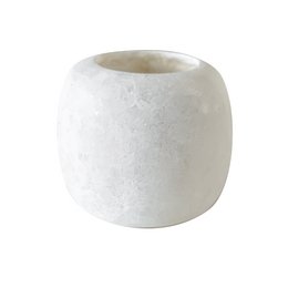 Alabaster-Teehalter groß 10/11 cm weiß (429)