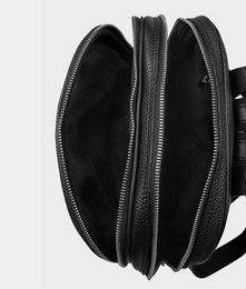 "Sokotra" Lederrucksack, Schwarz